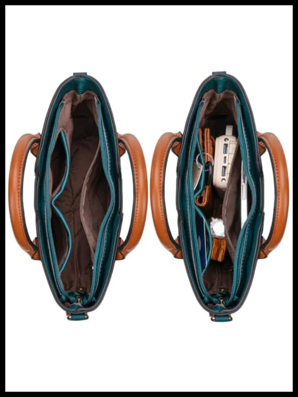Vegan Leather Satchel Handbag with Detachable Strap, Top Handles, Bow Scarf